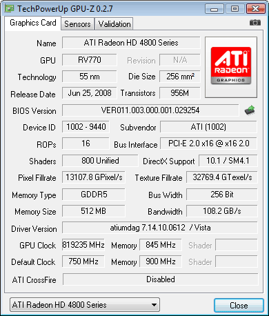 hd 4870 oc gpuz